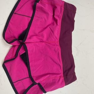 Lululemon pink shorts